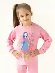 Розовый пижама для девочки, розовая, Утенок