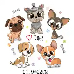 Бежевый термонаклейка для одежды детская, большая