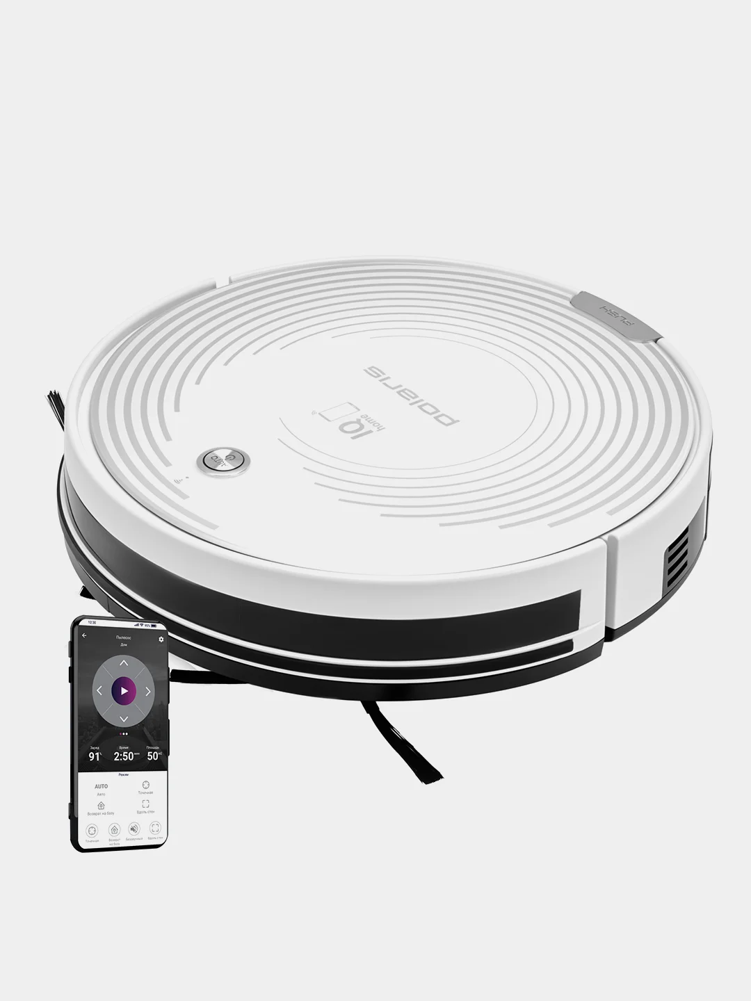 Робот-пылесос Polaris PVCR 0833 Wi-Fi IQ Home, белый