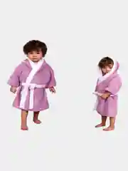 Пурпурный халат махровый детский, хлопок, 4 цвета