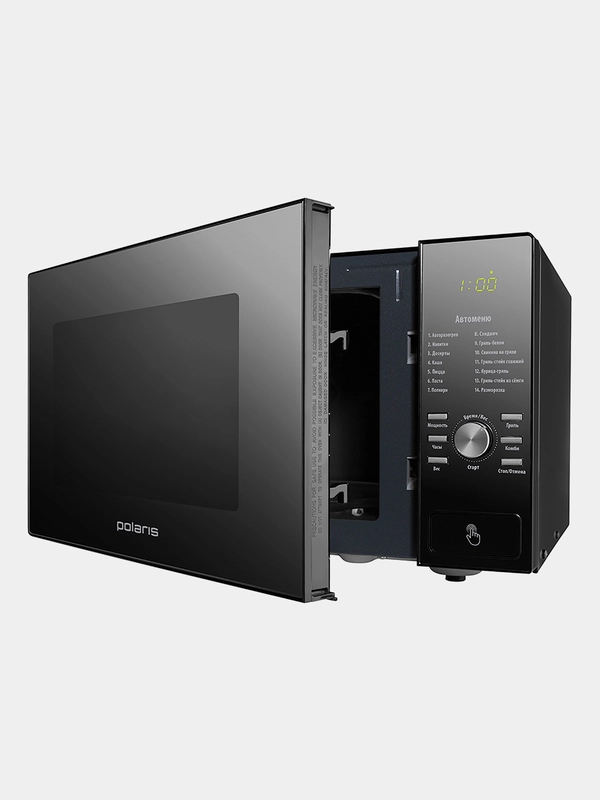 СВЧ Polaris PMO 2303DG RUS, с грилем, Черный