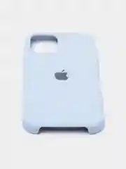 Голубой чехол силиконовый на iPhone 12 / 12 Pro