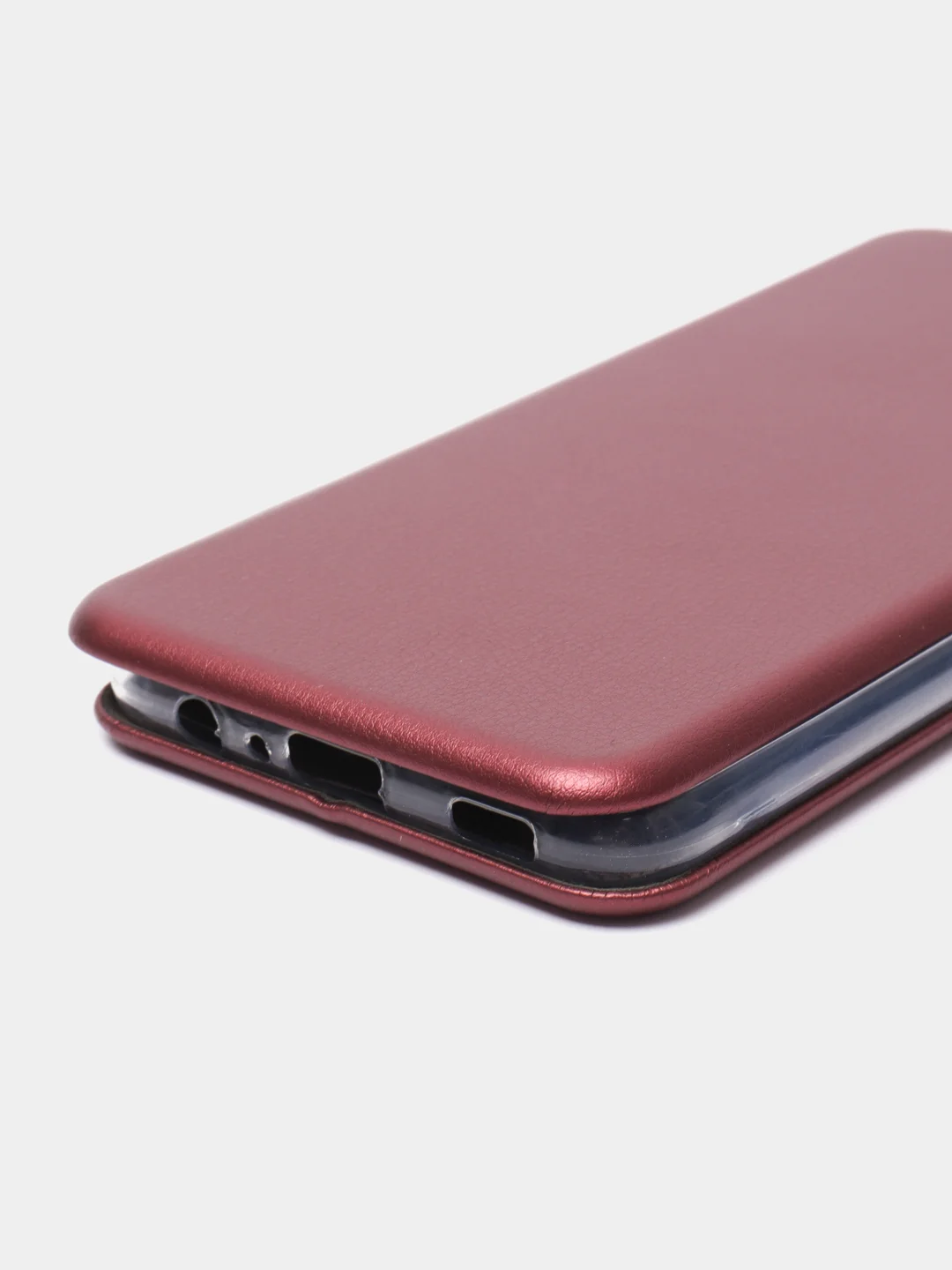 Багровый чехол книжка Samsung Galaxy A03S с функцией подставки