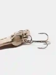 Серебряный воблер ,кренк рыболовный  с крючками, приманка рыболовная, блесна для рыбалки