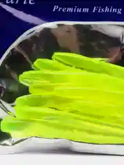 Салатовый приманка рыболовная (10 штук), приманка мягкая, приманка для зимней рыбалки