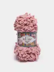 Кораллово-розовый puffy Fine Alize пряжа маленькими петельками