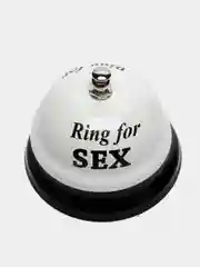 Звонок настольный Ring for a sex, 7,5 х 7,5 х 6,5 см, белый