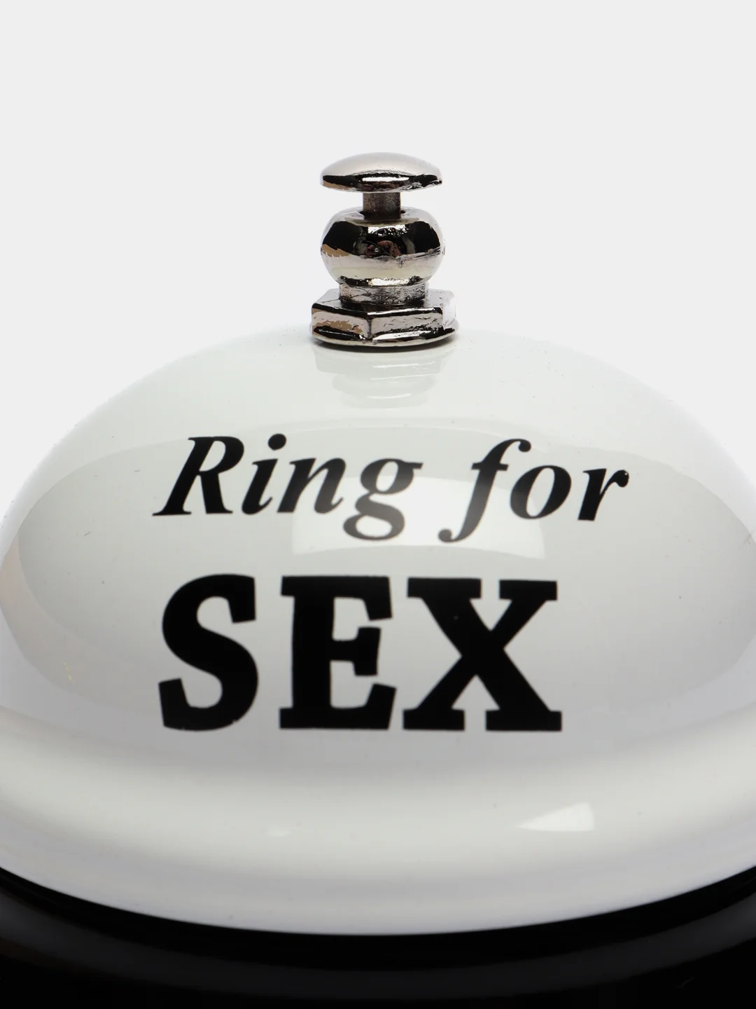 Звонок настольный Ring for a sex, 7,5 х 7,5 х 6,5 см, белый