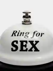 Звонок настольный Ring for a sex, 7,5 х 7,5 х 6,5 см, белый