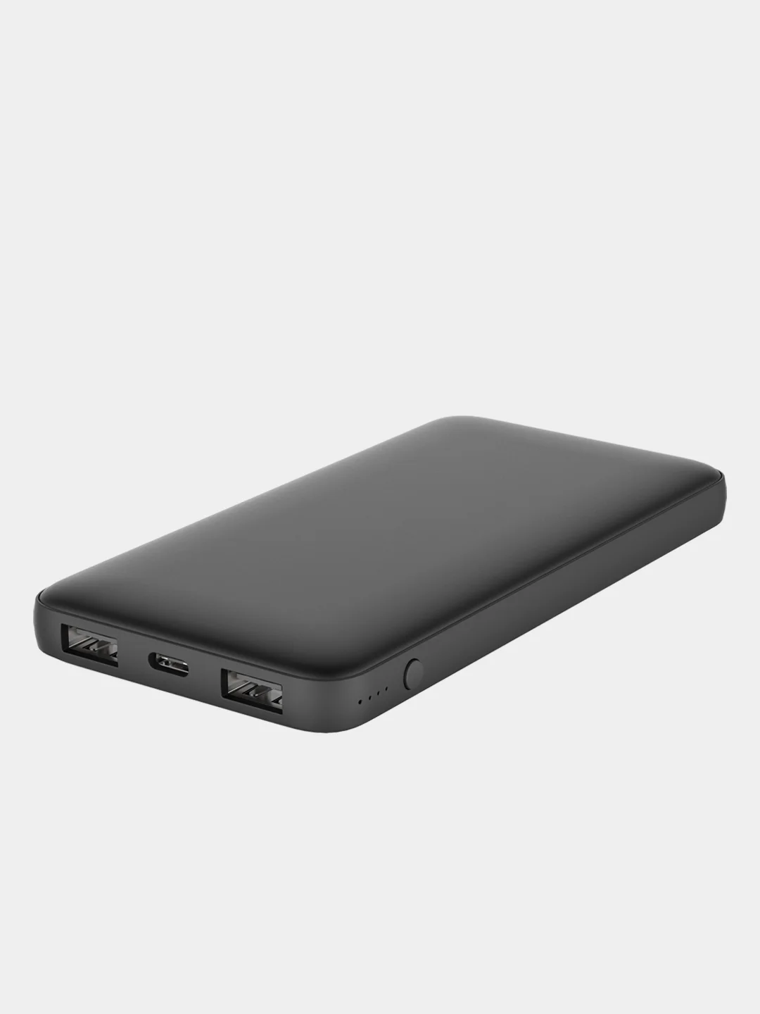 Черный внешний аккумулятор powerbank 10000 mAh