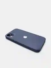 Темно-синий чехол для iPhone 11, силиконовый, со стеклянной панелью