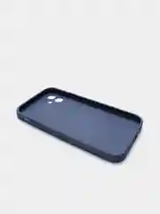 Темно-синий чехол для iPhone 11, силиконовый, со стеклянной панелью