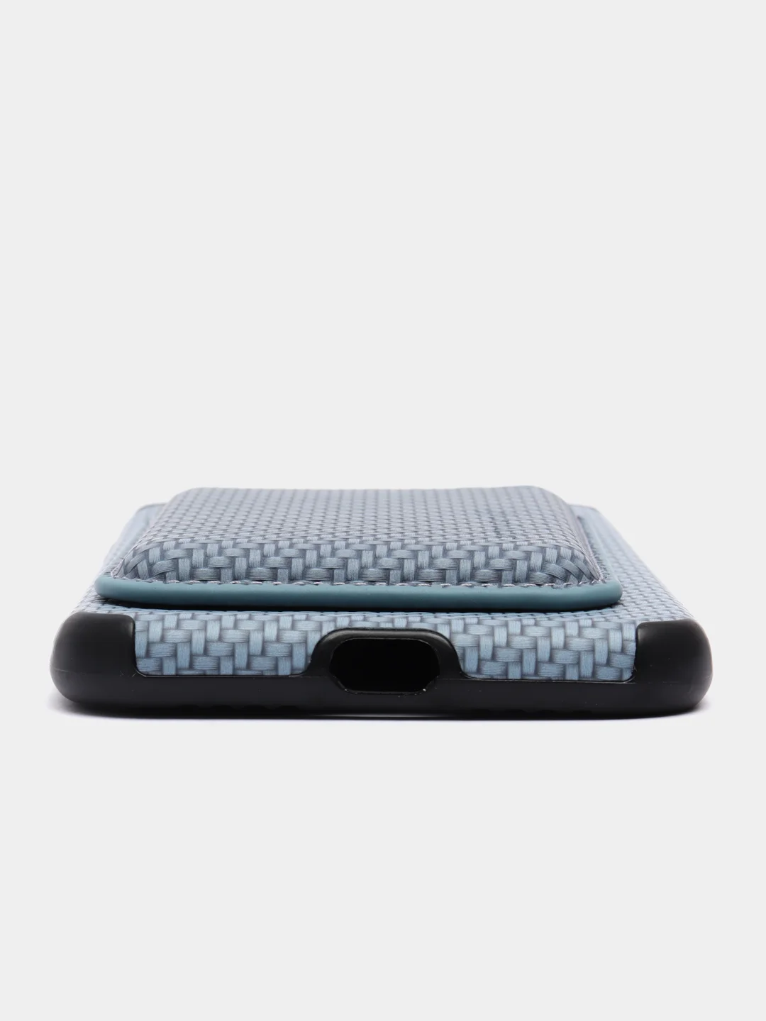 Светло-синий магнитный чехол MagSafe для iPhone 13/12/11 Pro Max/Mini/XR/7/8 с углеродной текстурой