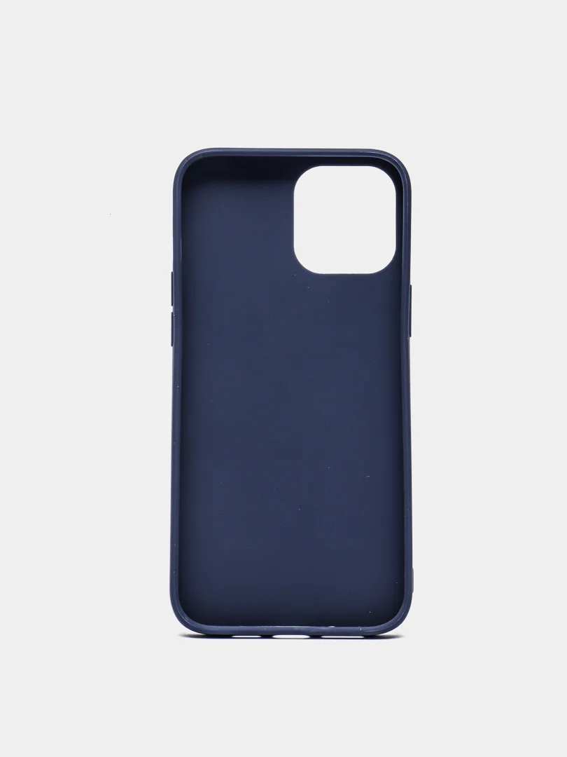 Темно-синий чехол iPhone 7/8 SE(2020), 7+/8+, XR, 11, 12 mini, 12/12 pro, 12 pro max, силиконовый