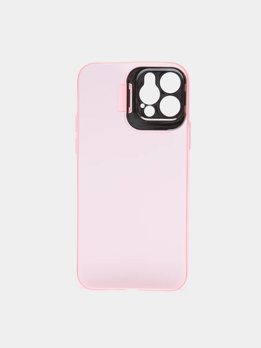 Розовый чехол для iPhone 12 Pro пластиковый матовый ультратонкий с защитой камеры