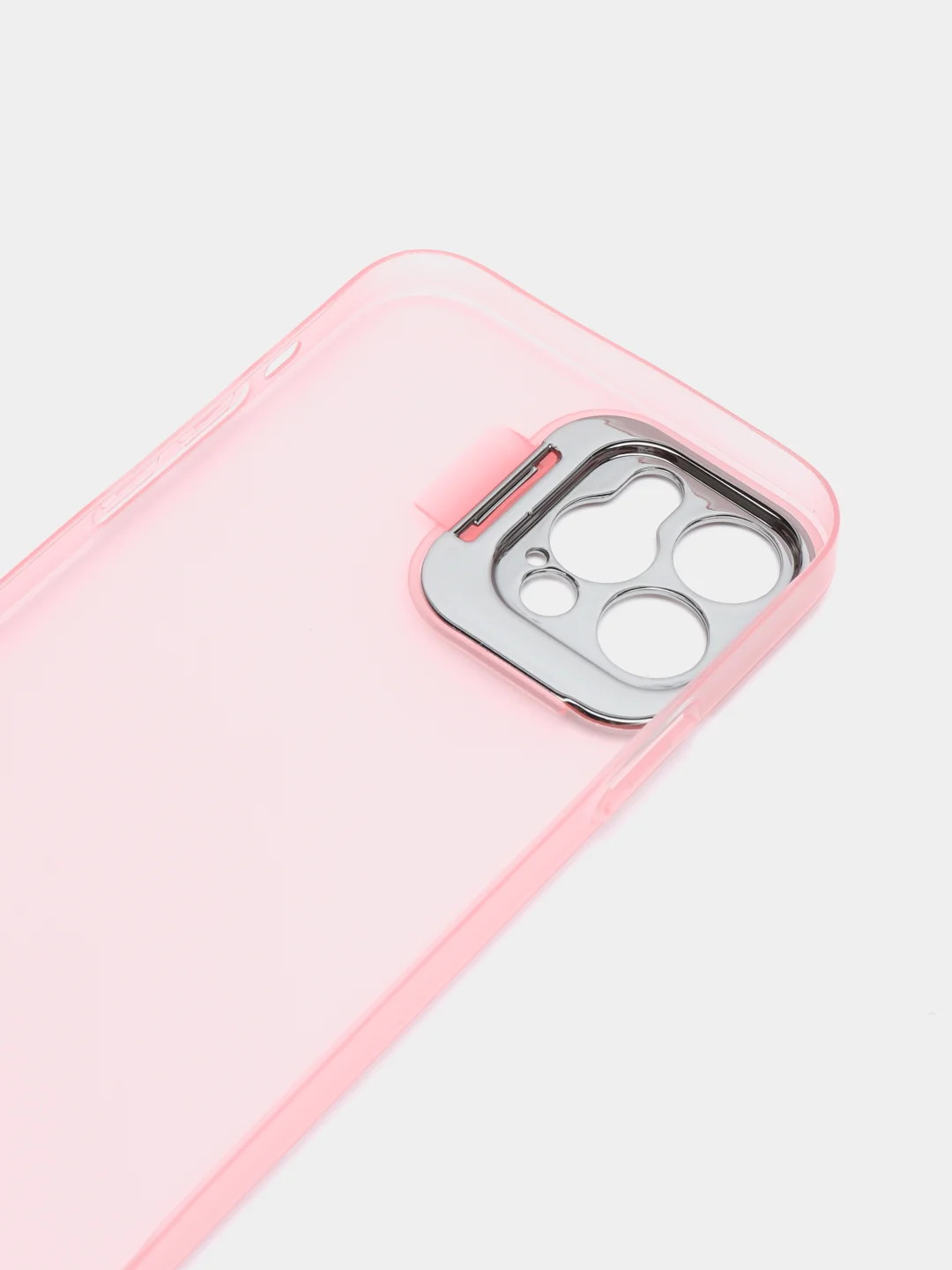 Розовый чехол для iPhone 12 Pro пластиковый матовый ультратонкий с защитой камеры