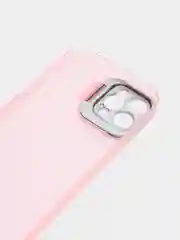 Розовый чехол для iPhone 12 Pro пластиковый матовый ультратонкий  с защитой камеры