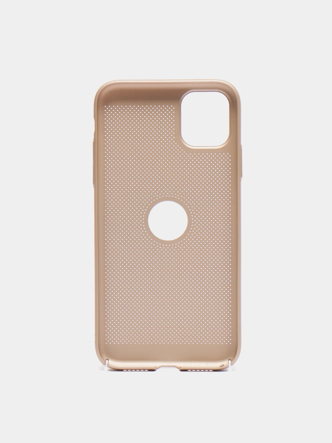 Золотой чехол ультратонкий с перфорацией для Айфон iPhone 11, iPhone 11 Pro, iPhone 11 Pro Max