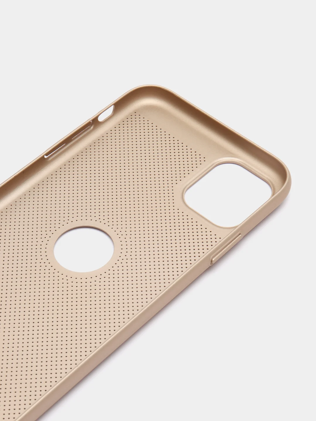 Золотой чехол ультратонкий с перфорацией для Айфон iPhone 11, iPhone 11 Pro, iPhone 11 Pro Max