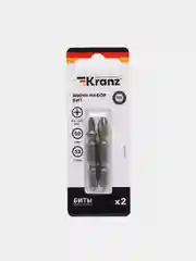 Набор бит двусторонних KRANZ PH2xPH2, PH1xPH3, 50 мм, 2 штуки, сталь S2
