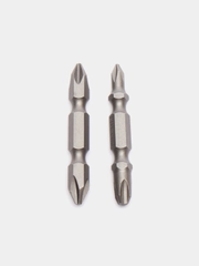 Набор бит двусторонних KRANZ PH2xPH2, PH1xPH3, 50 мм, 2 штуки, сталь S2