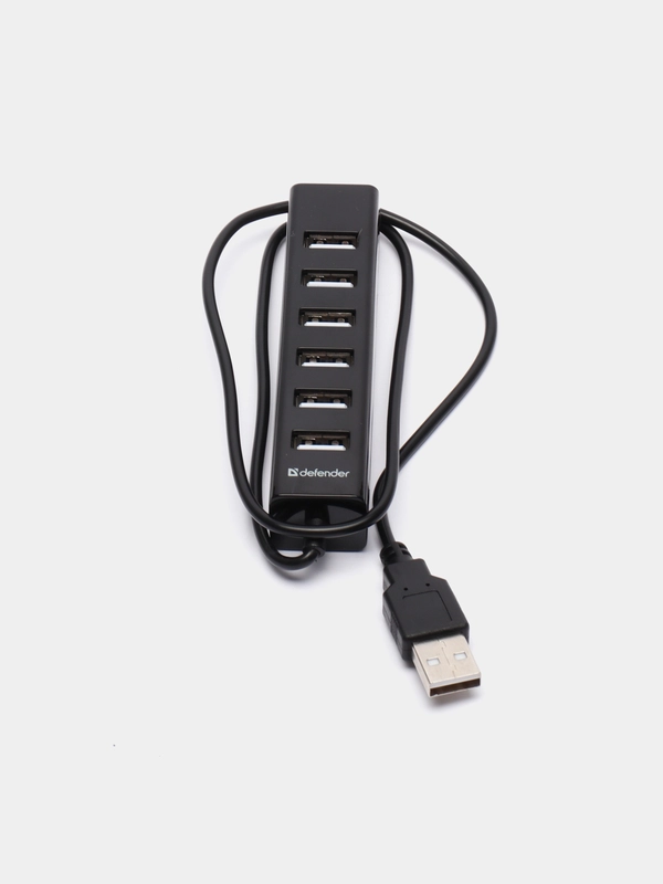 Универсальный USB разветвитель Defender USB 2.0, компактный, 7 портов