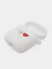 Хром силиконовый чехол для наушников Apple Airpods 1, 2. с принтом Nike, Nasa (Найк, Наса))