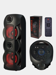 Колонка беспроводная Bluetooth с подсветкой Perfeo Power Box 70, TWS (AUX/USB/MicroSD/FM)