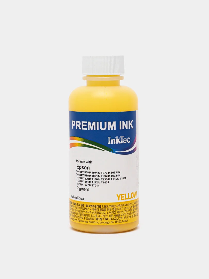 Желтый чернила InkTec E0013 для принтеров Epson Pigment 100ml