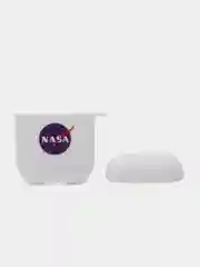 Красный силиконовый чехол для наушников Apple Airpods 1, 2. с принтом Nike, Nasa (Найк, Наса))
