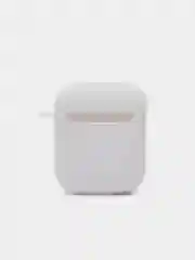 Красный силиконовый чехол для наушников Apple Airpods 1, 2. с принтом Nike, Nasa (Найк, Наса))