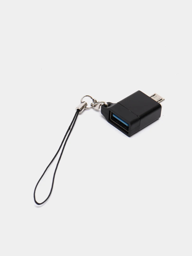 Черный адаптер Micro USB - USB OTG 2.0 US-SJ187