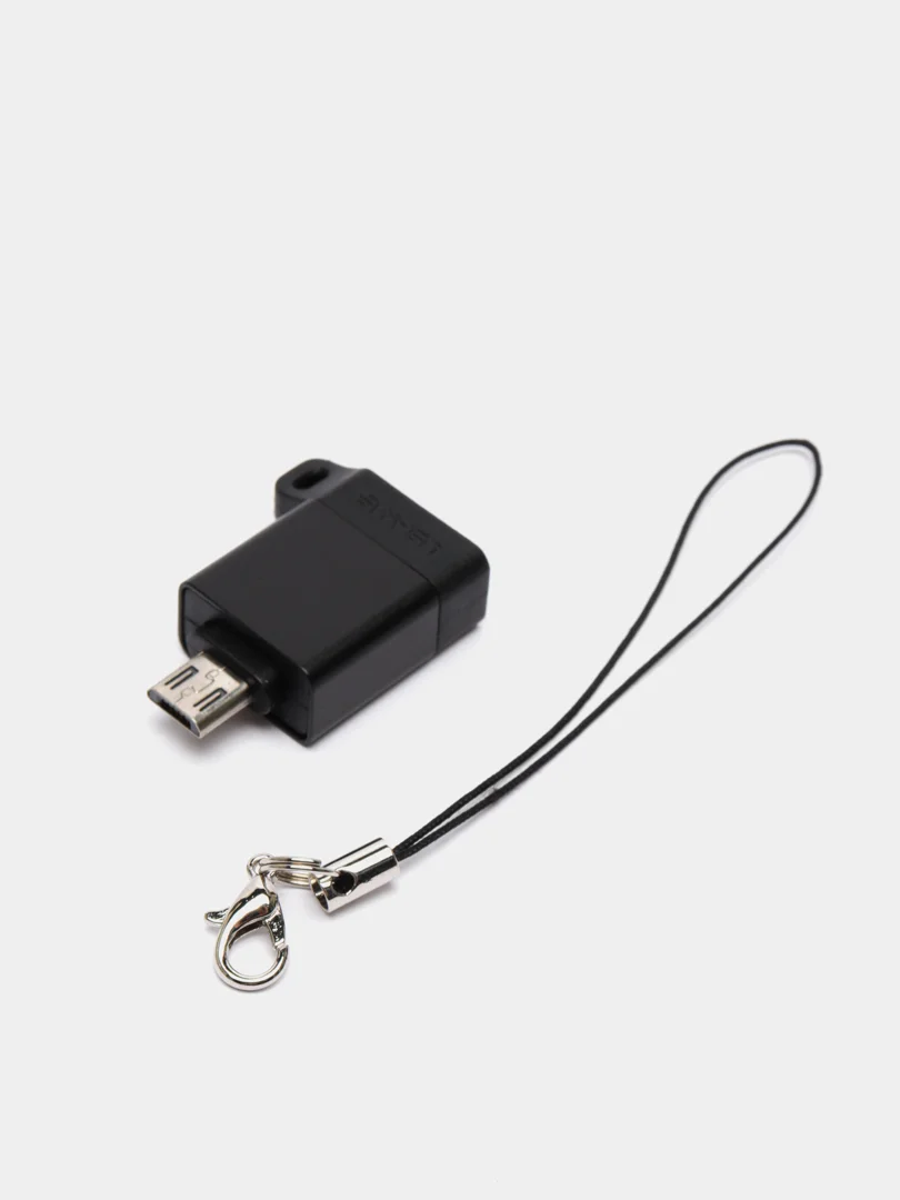Черный адаптер Micro USB - USB OTG 2.0 US-SJ187