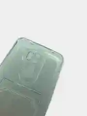 Чехол для Xiaomi Redmi Note 8 Pro, Сяоми Редми Нот 8 Про, прозрачный с карманом для карты
