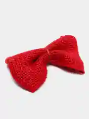 Алый бант из джута, декоративный