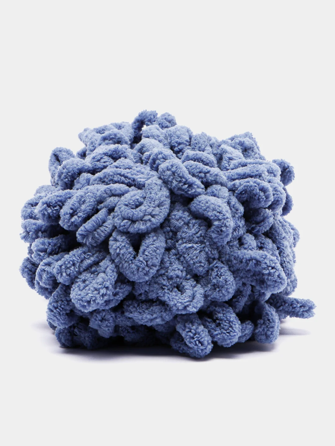 Синий меланж пряжа с большими петельками Puffy Alize (Ализе Пуффи), разные цвета