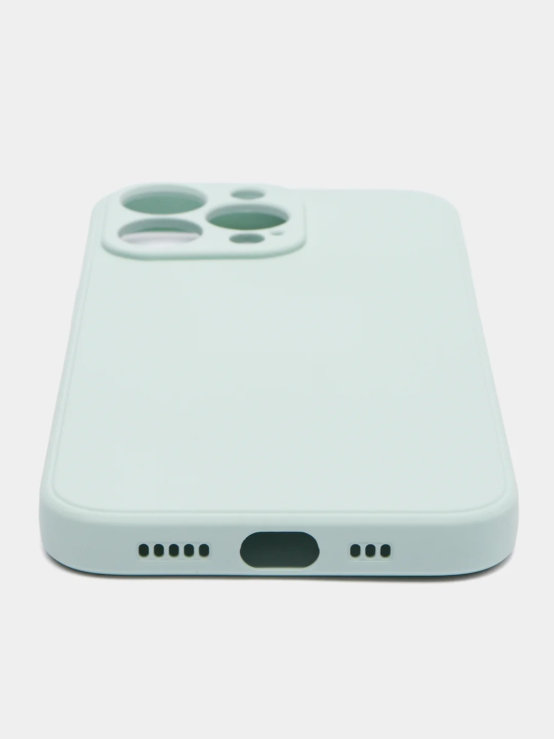 Мятный чехол на айфон (iPhone) 13 / 13 Pro / 13 Pro Max силиконовый про макс