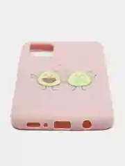 Пастельно-коралловый чехол с рисунком для Samsung  Galaxy A31, M20, M31S, M51