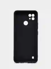 Черный чехол для Realme C21 силиконовый матовый однотонный