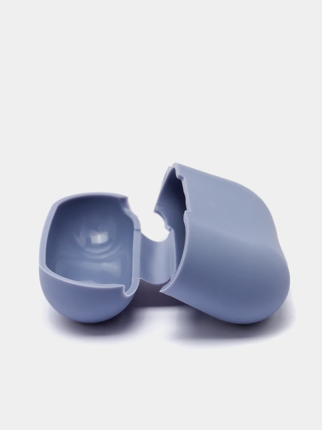 Синий меланж силиконовый чехол для наушников Apple Airpods Pro, Airpods