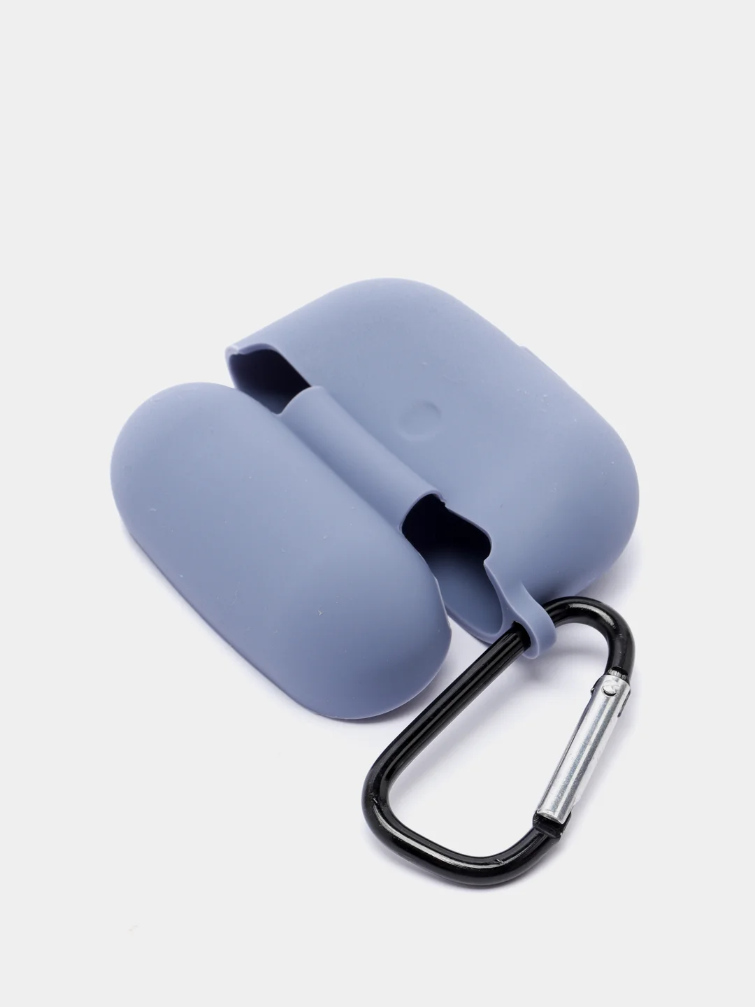 Синий меланж силиконовый чехол для наушников Apple Airpods Pro, Airpods