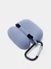 Синий меланж силиконовый чехол для наушников Apple Airpods Pro, Airpods