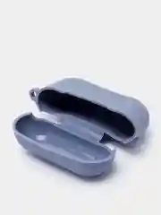 Синий меланж силиконовый чехол для наушников Apple Airpods Pro, Airpods