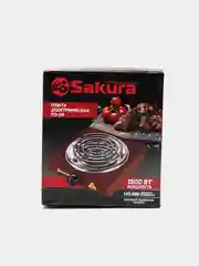Коричневый плитка электрическая Sakura ПЭ-08BR, 1500Вт