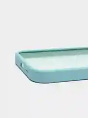 Мятный чехол на iPhone X, XS, XR, 7, 8, se, 12, 12 Pro, Mini, Max silicone case, закрытый низ, бархат внутри