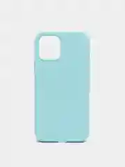 Мятный чехол на iPhone X, XS, XR, 7, 8, se, 12, 12 Pro, Mini, Max silicone case, закрытый низ, бархат внутри