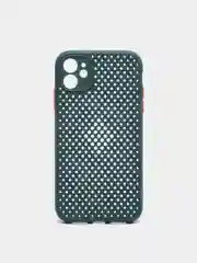 Тёмно-зелёный чехол с защитой камеры на iPhone XS, XR, XSMAX, 11 PRO MAX, 12 PRO, 12 PROMAX