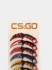 Планшет с керамбитами, лак, 10 штук, из cs:go, дерево