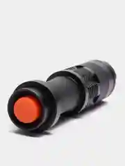 Черный фонарь светодиодный ручной CREE-Q5 приближаемый с зумом (Zoom) с возможностью фокусировки