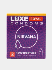Презервативы LUXE Royal Nirvana, с увеличенным количеством силиконовой смазки, 3 штуки